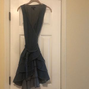 Ralph Lauren tiered ruffle wrap dress.